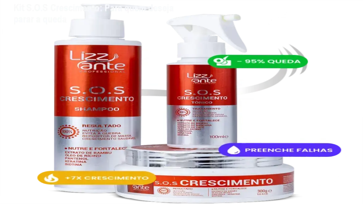 Kit S.O.S Crescimento – investimento acessível para tratamento capilar