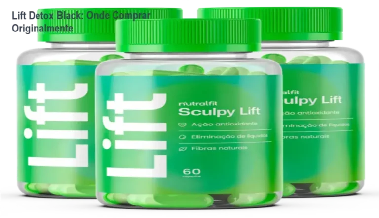 Cápsulas Lift Detox Black para emagrecimento acelerado e combate à celulite