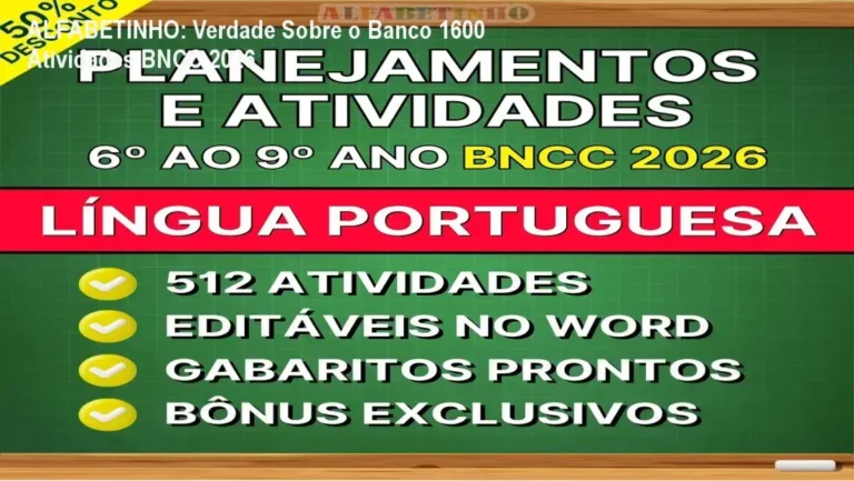 Língua Portuguesa - Planejamentos e Atividades BNCC 2026 por ALFABETINHO: bastidores e visão interna