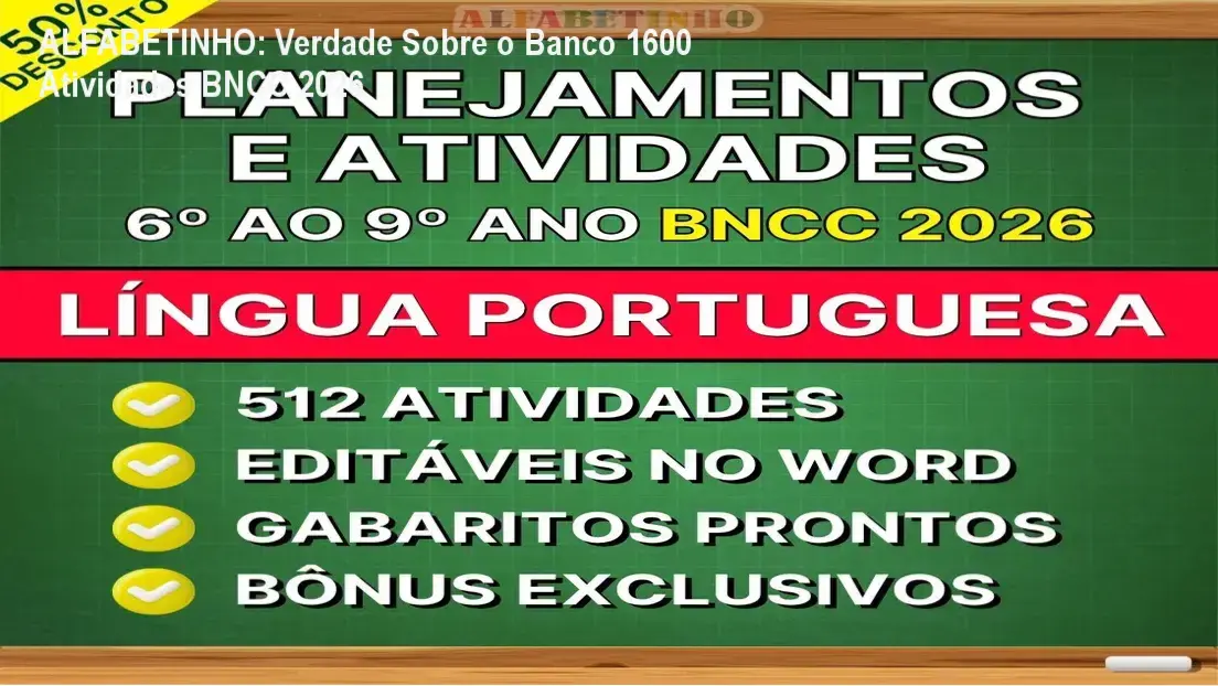 Língua Portuguesa - Planejamentos e Atividades BNCC 2026 por ALFABETINHO: bastidores e visão interna