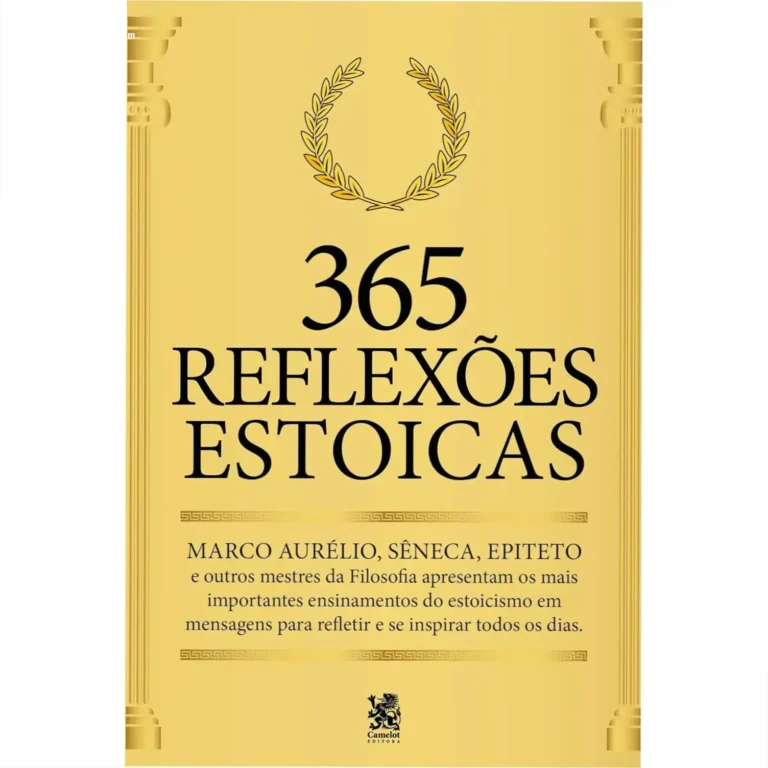 Capa do livro '365 Reflexões Estoicas' da Camelot Editora