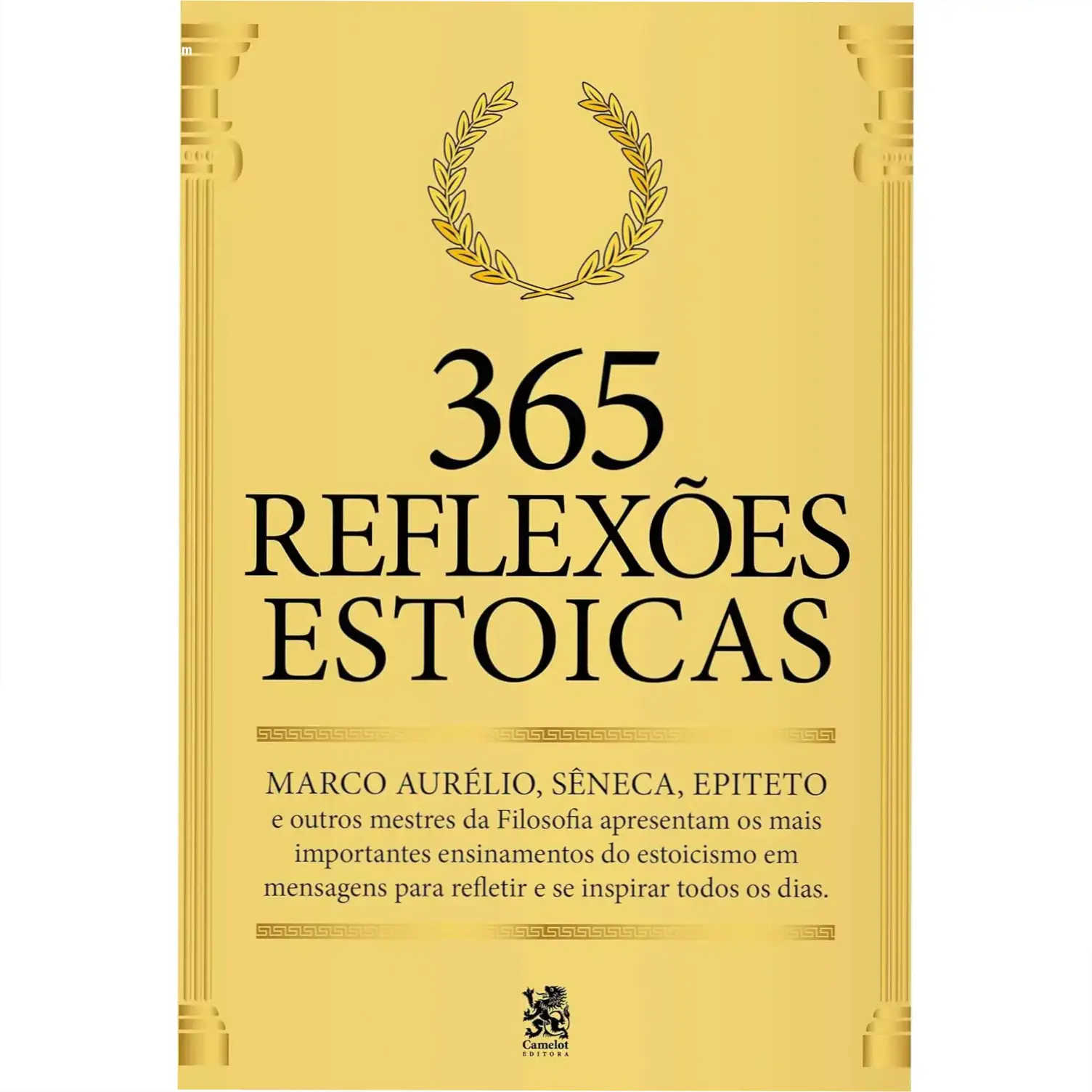 Capa do livro '365 Reflexões Estoicas' da Camelot Editora