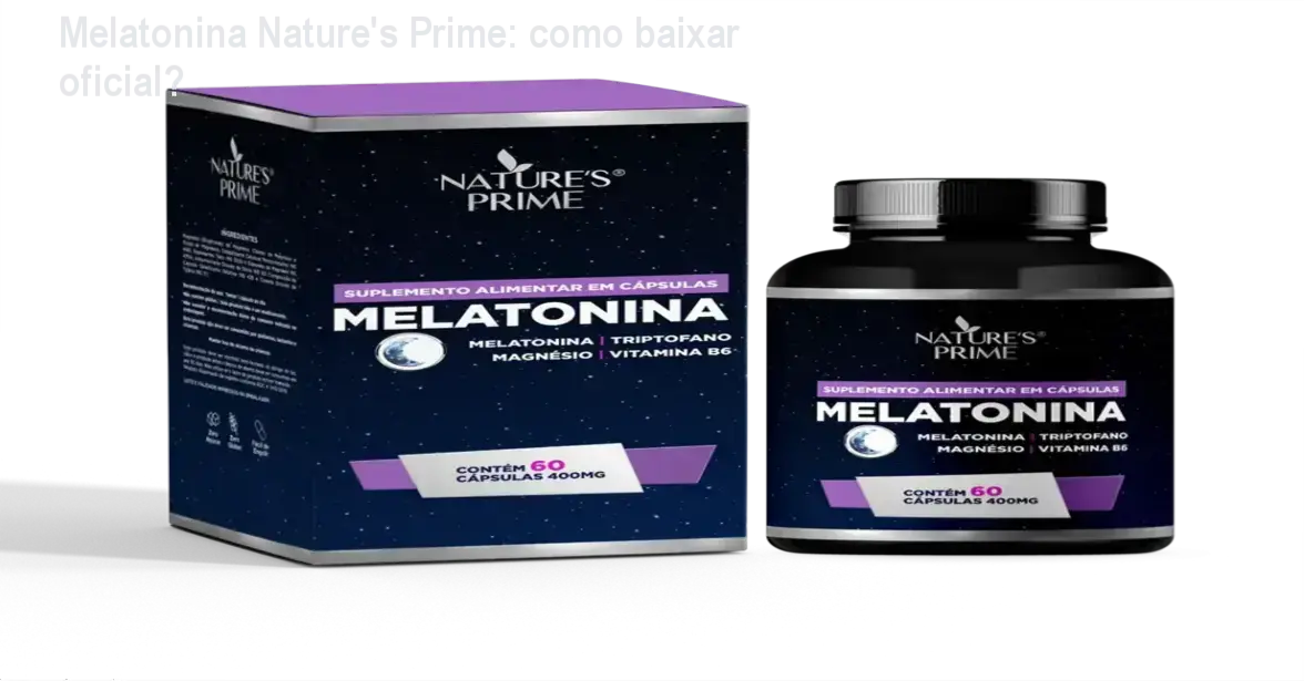 Frasco de Melatonina Nature's Prime ao lado de um despertador, simbolizando sono reparador