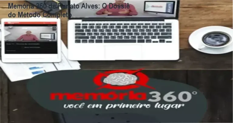 Visão interna da plataforma de cursos Memória 360 de Renato Alves mostrando interface de aprendizado
