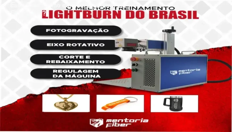 Mentoria Fiber Euler Maia Nonato bastidores funcionamento visão interna Lightburn Fiber Laser