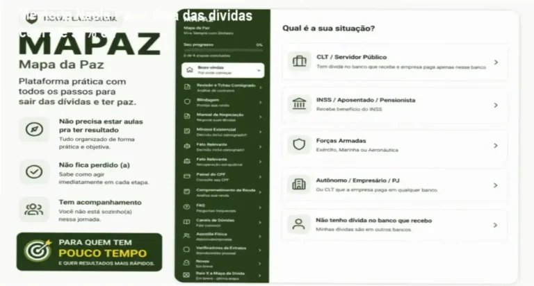 Mentoria Nadia Pace para endividados que buscam limpar o nome e economizar