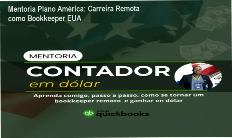 Mentoria Plano América – Josué da Costa Nunes Junior – carreira de Bookkeeper remoto nos EUA