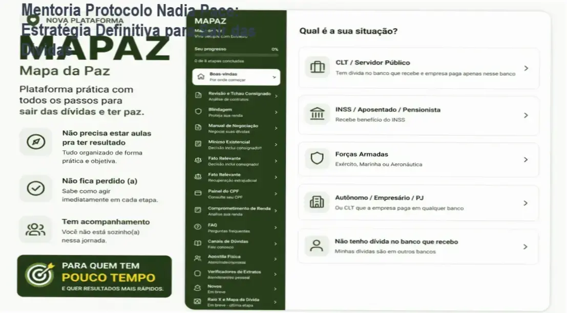 Protocolo Nadia Pace revelando estratégias internas de negociação bancária e método DNPQP