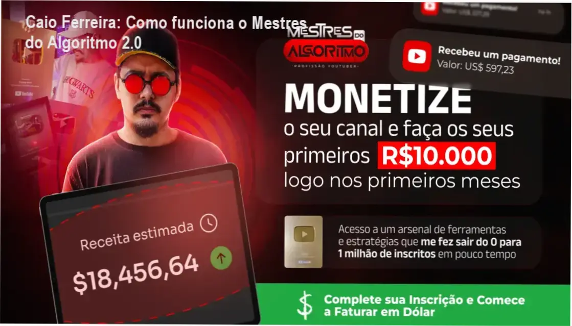 Mestres do Algoritmo 2.0 Caio Ferreira bastidores e funcionamento interno do curso