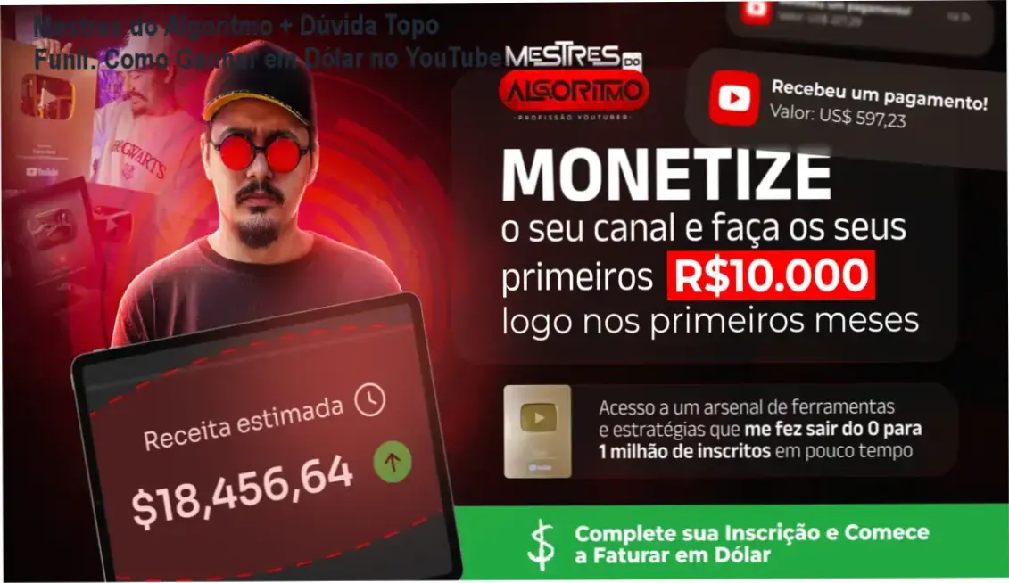 Mestres do Algoritmo | Profissão Youtuber com bastidores do modo de criação de canais lucrativos e uso de inteligência artificial