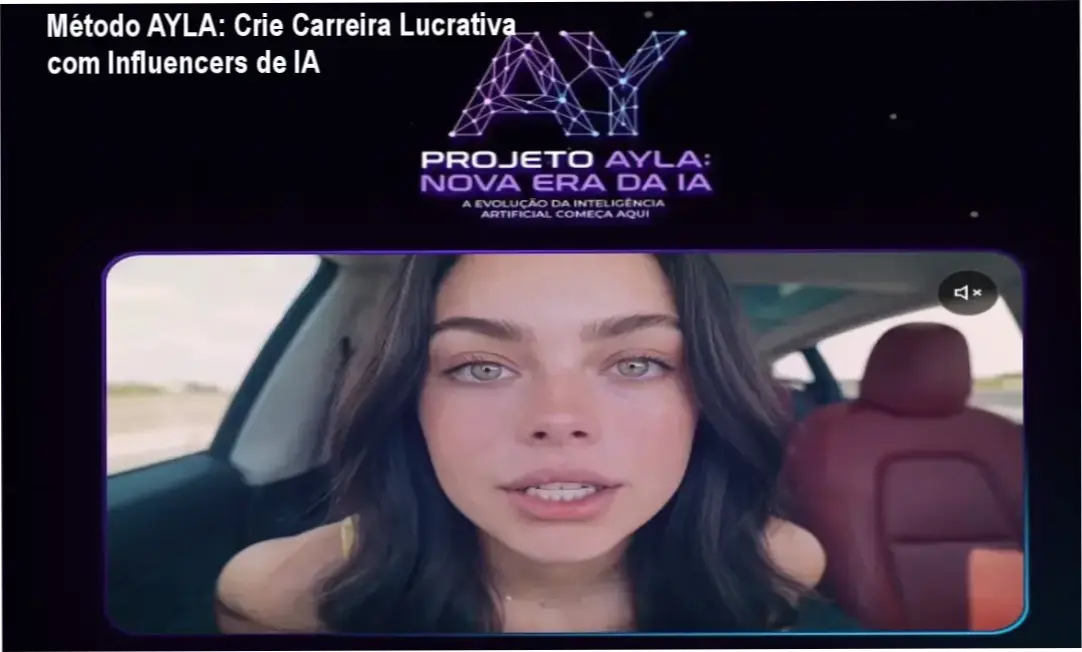 Método AYLA – carreira como influencer de IA sem exposição