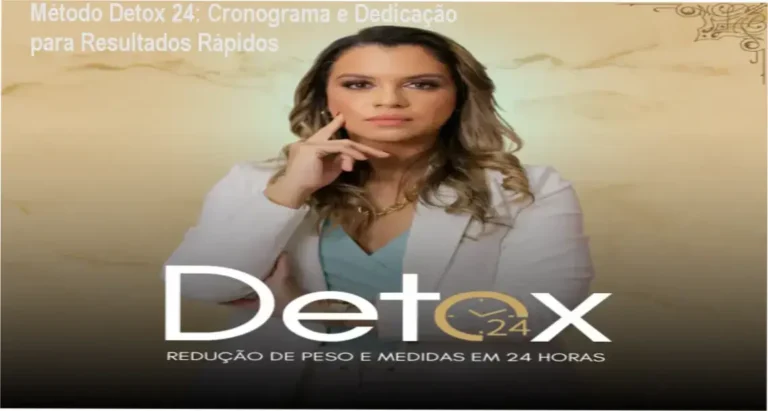Método Detox 24 com cronograma de estudo e dedicação