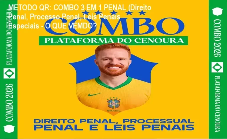 Metodo QR Combo penal - Bastidores, funcionamento e experiência interna do estudo jurídico