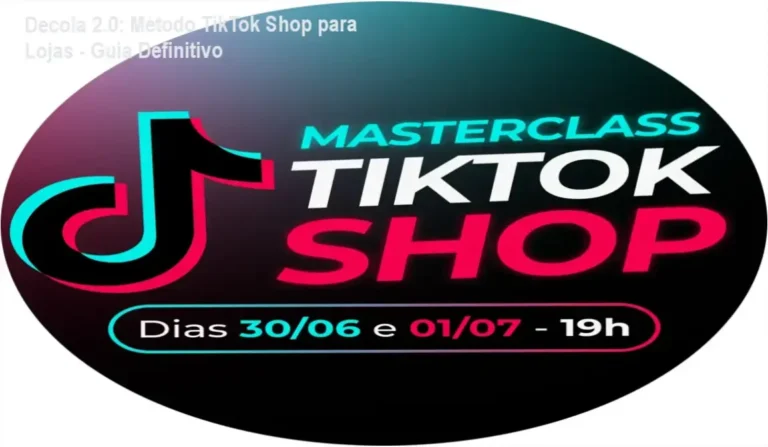 Metodo TikTok Shop para Lojas com autores da Decola 2.0 ensinando estrategia de vendas social