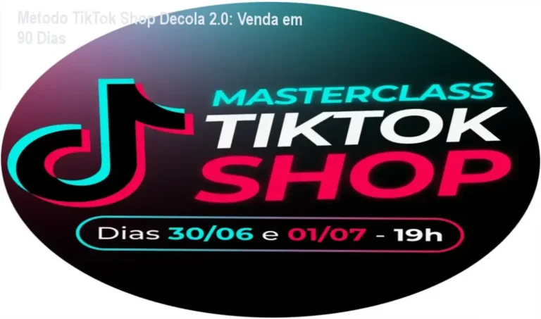 Capa visual do curso Método TikTok Shop para Lojistas com buckle de moda em destaque