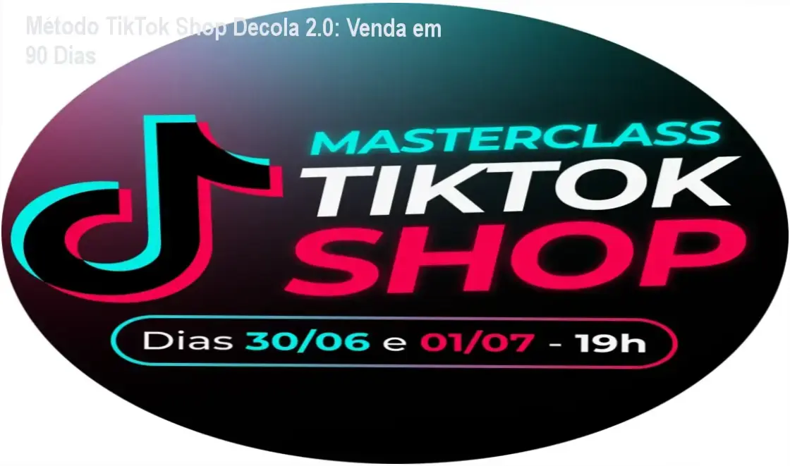 Capa visual do curso Método TikTok Shop para Lojistas com buckle de moda em destaque
