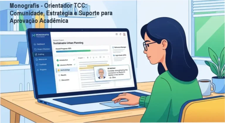 Monografis - Orientador TCC: Comunidade de alunos interagindo com suporte especializado e networking acadêmico
