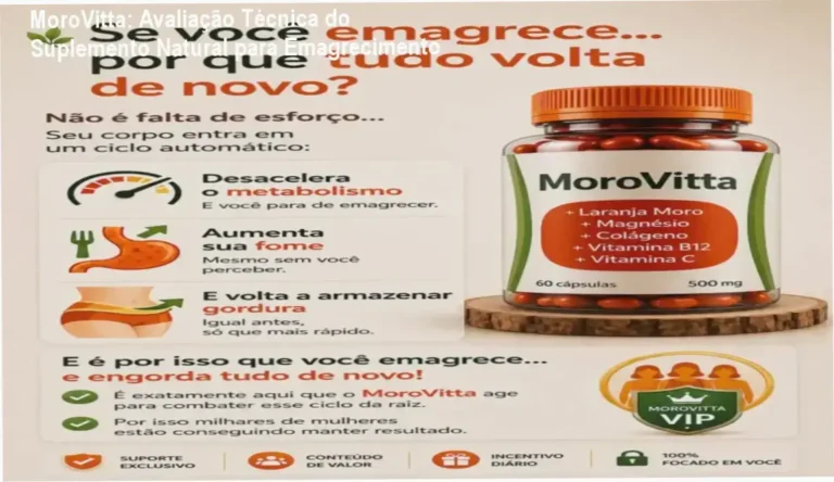Produto MoroVitta com rótulo de aprovação ANVISA e depoimentos de usuários satisfeitos