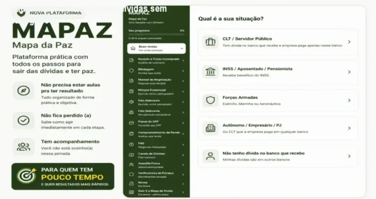 Nádia Pace apresentando sua mentoria para quitar dívidas e limpar o nome