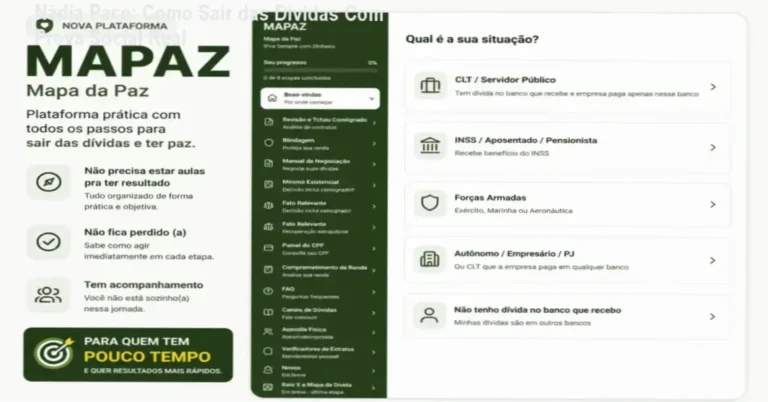 Nádia Pace demonstrando o método DNPQP para negociação de dívidas com documentos em mãos