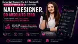 Curso Nail Designer Pro 4.0: Domine 25 Técnicas e Fature 5 a 7 Salários/ mês