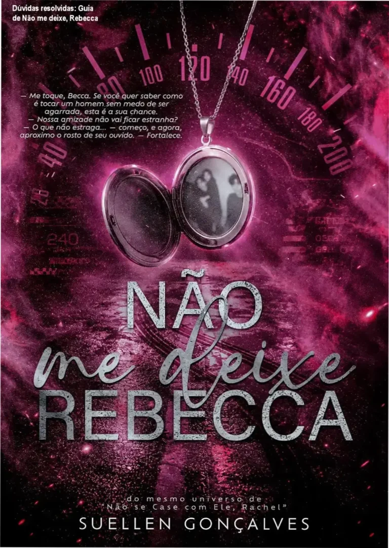 Ilustração padre de capa de 'Não me deixe, Rebecca' com ícone de guia de dúvidas