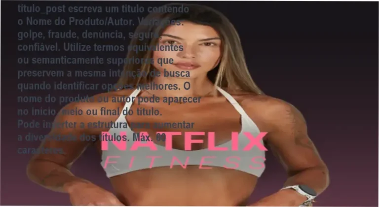 Natflix Fitness: avaliação de confiança e segurança
