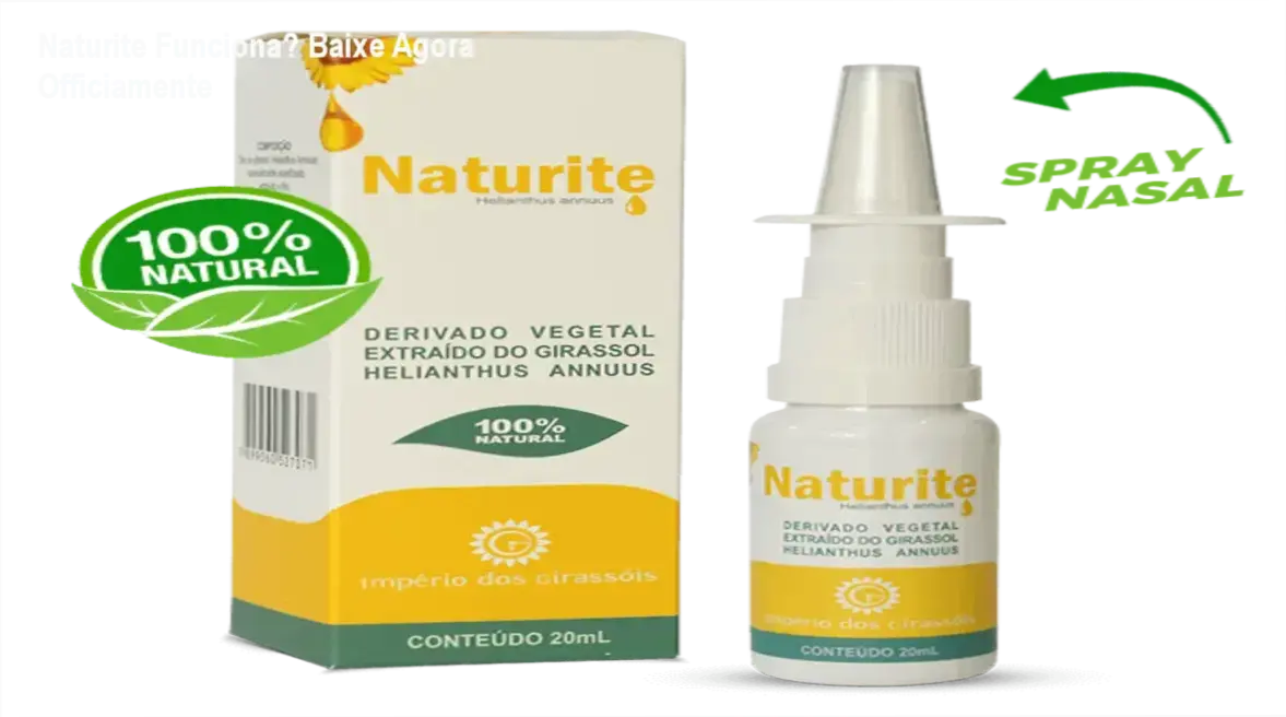 Imagem do spray natural de girassol para alívio de rinite e sinusite