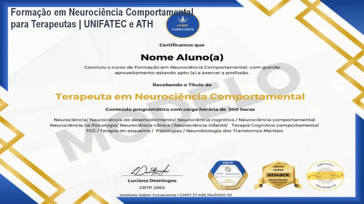 Formação em Neurociência Comportamental para Terapeutas | UNIFATEC e ATH