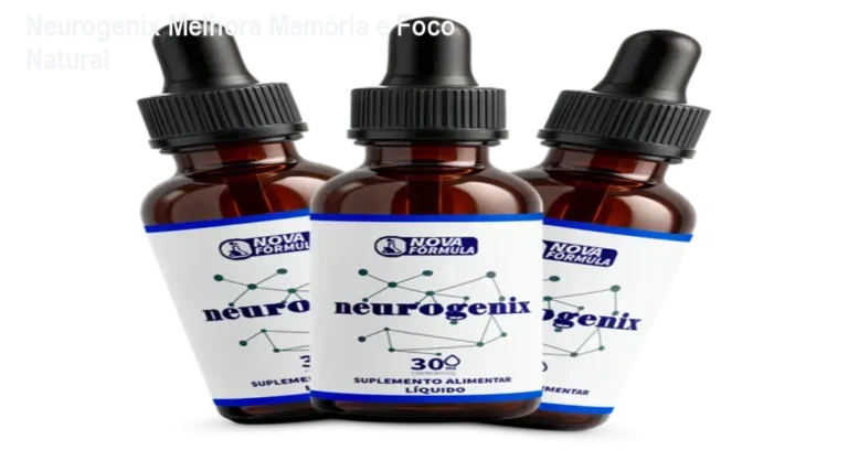Suplemento Neurogenix para saúde cerebral e melhora da memória