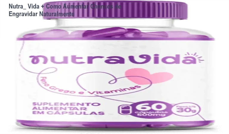 Cápsulas Nutra_ Vita com foco em feno-grego e micronutrientes para fertilidade feminina
