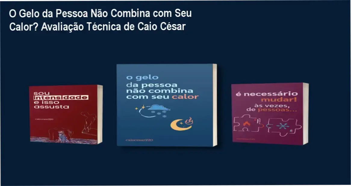 Combo O Gelo da Pessoa e Sou Intensidade por Caio César da Silva - Bastidores da Análise Emocional