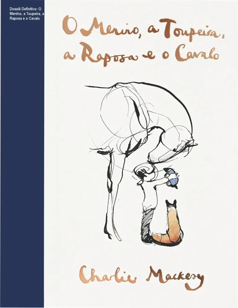 Capa ilustrada de O Menino, a Toupeira, a Raposa e o Cavalo