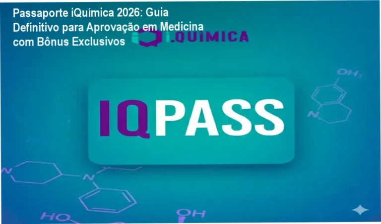 Passaporte iQuímica 2026 com bônus e materiais extras para aprovação em Medicina