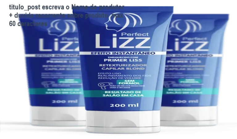 Progressiva de chuveiro Perfect Lizz com promessa de alisamento sem formol rara em produtos capilares.
