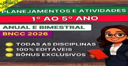 Planos BNCC 2026 1º ao 5º ano - 2.700 Planos e 2.000 Atividades