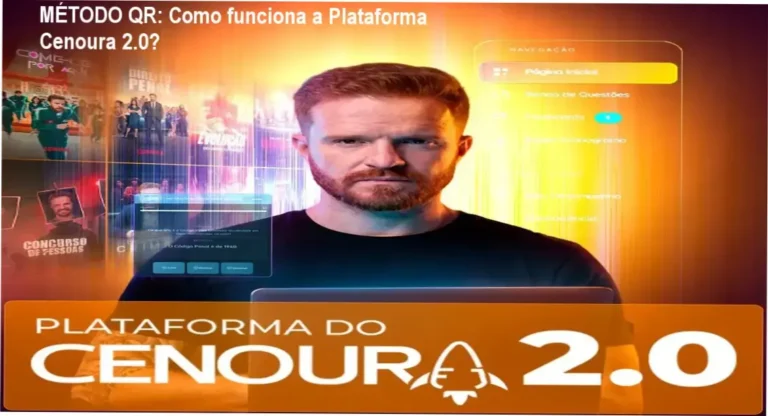 Plataforma do Cenoura 2.0 MÉTODO QR bastidores funcionamento visão interna