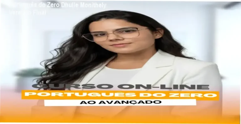 Português do Zero de Dhulle Monithely - estrutura progressiva em 7 módulos com gramática e interpretação textual para concurseiros
