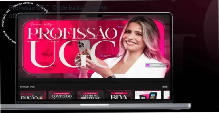 Capa do curso Profissão UGC mostrando Bianca Bottrel e destaque para download oficial