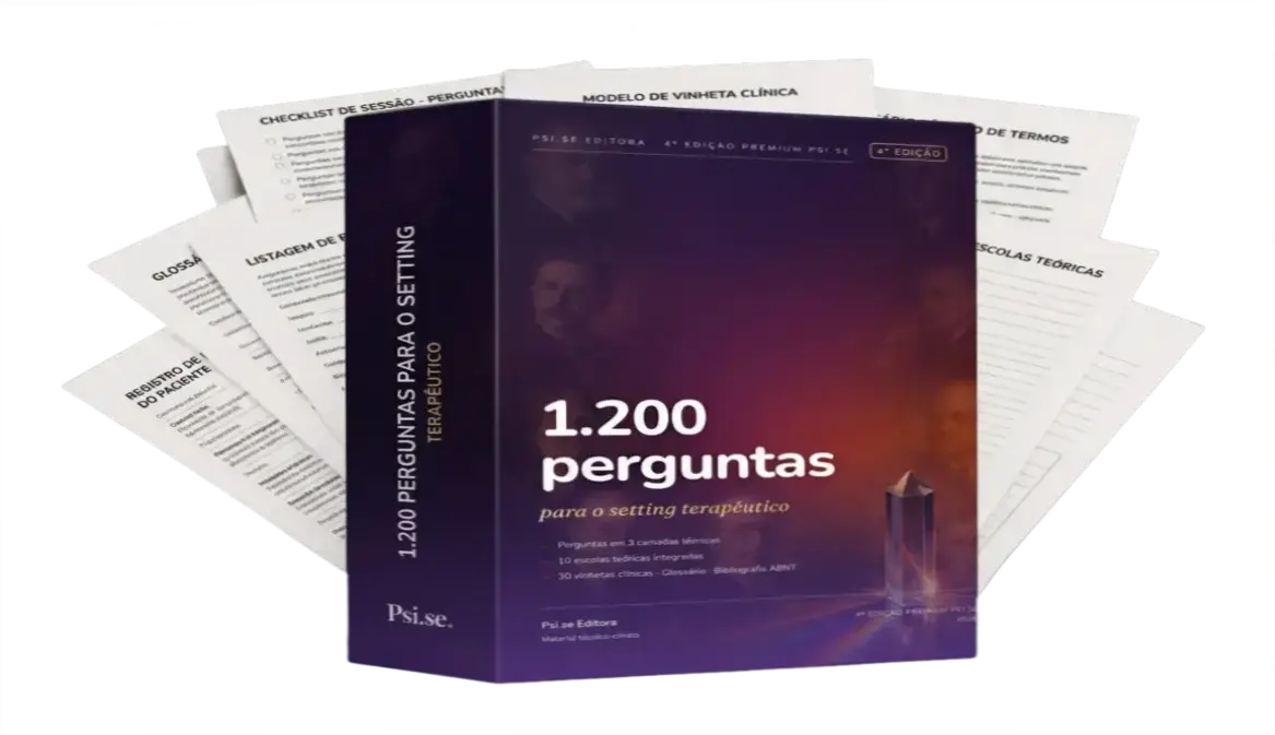 Psi.se Editora 1.200 Perguntas para o Setting Terapêutico por dentro com perguntas em 3 camadas