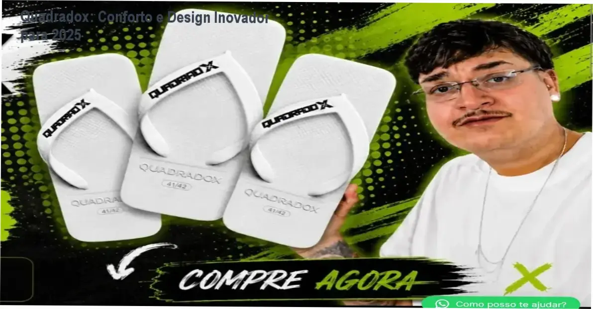 Calçado Quadradox com formato quadrado único e design ergonômico para conforto máximo, ideal para quem busca estilo e saúde dos pés