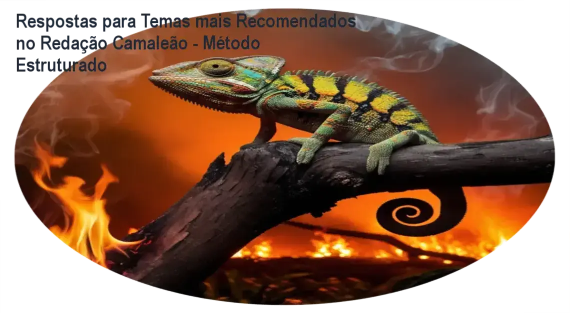 Guia didático do Método Camaleão mostrando os 16 parágrafos adaptáveis para qualquer tema do ENEM, com destaque para estrutura e organização estratégica.