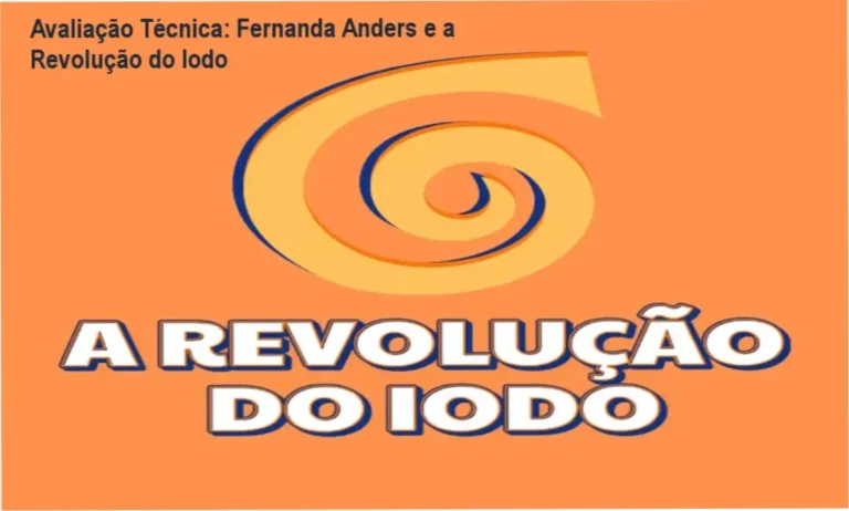 Capa do curso A Revolução do Iodo de Fernanda Anders mostrando suplemento de iodo e gráfico de energia