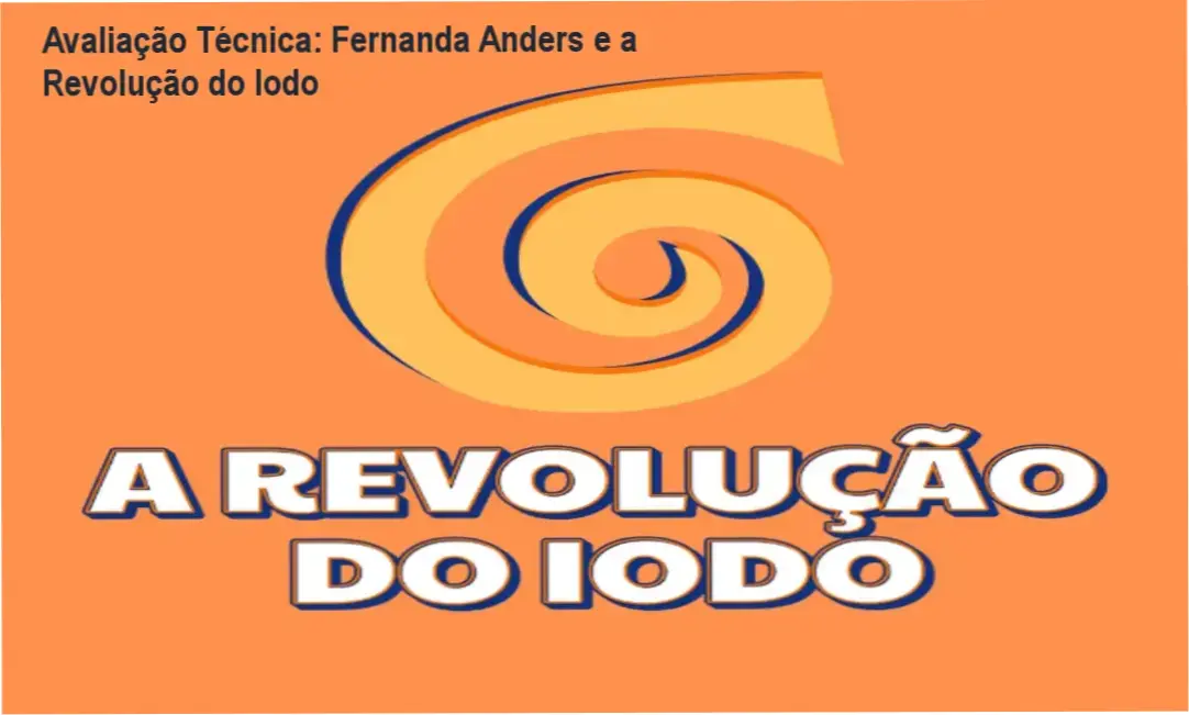 Capa do curso A Revolução do Iodo de Fernanda Anders mostrando suplemento de iodo e gráfico de energia