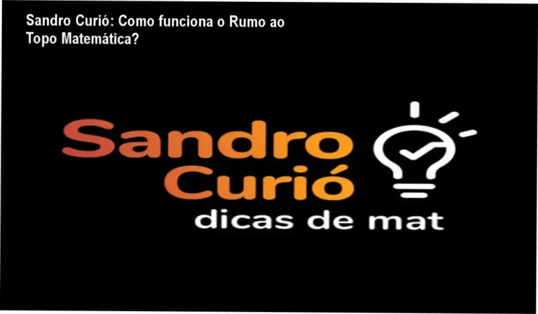 Rumo ao Topo Matemática Premium Sandro Curió bastidores e funcionamento interno