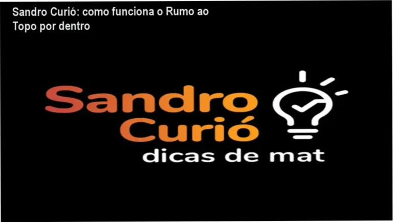 Rumo ao Topo Sandro Curió bastidores e funcionamento interno do curso