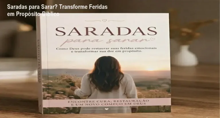 Saradas para Sarar – visão interna do eBook de estudo bíblico e devocional, com capas e páginas interiores