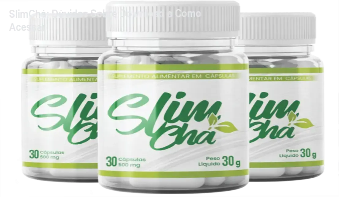 SlimChá cápsulas para reduzir inchaço e emagrecer naturalmente