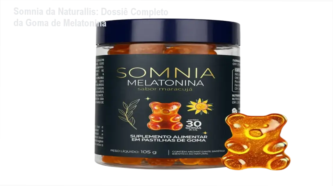 Somnia da Naturallis bastidores e funcionamento interno da goma de melatonina