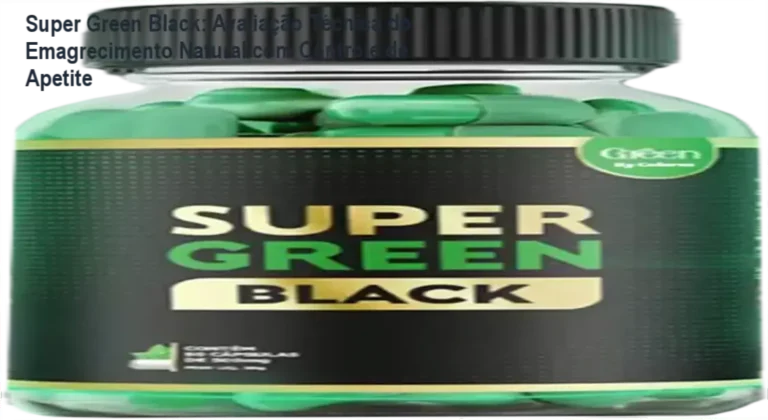 Embalagem do Super Green Black com destaque para os ingredientes Orlistat e Cassiolamina